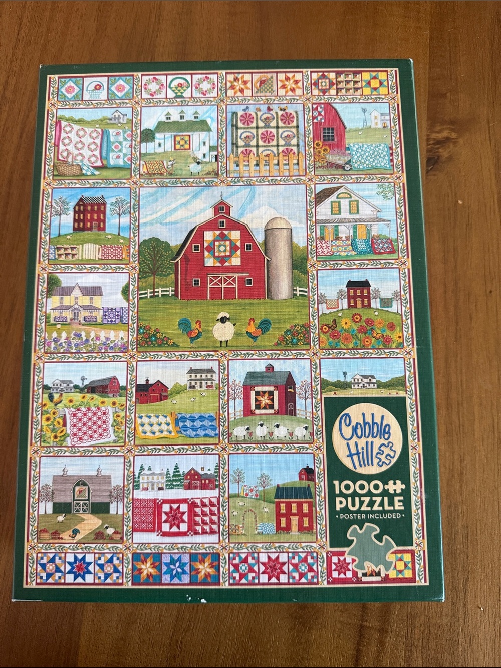 Cobb Hill by New Balance Red, Green, Blue Puzzle Box Artwork